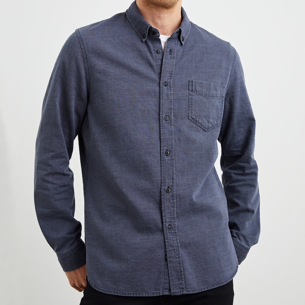 Rails Men's Tristan Button-down Shirt, Mountain Eclipse, Medium